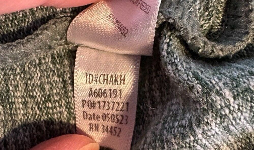 Cuddl Duds Soft Knit One Button Cardigan Robe Size Small Thyme Green Heather - Picture 9 of 15